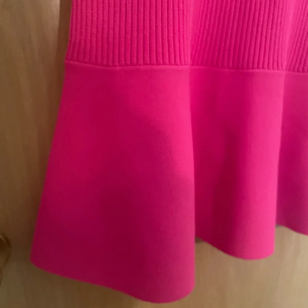 NWT Michael Kors Barbiecore Pink Preppy Bodycon Dress Size S.